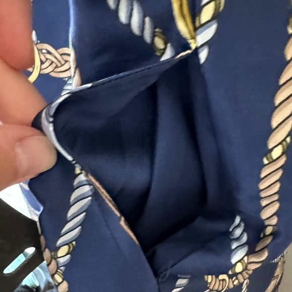 J McLaughlin Navy Chain Print Dress - Picture 5 of 6